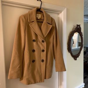 St. John’s Bay Wool Double Breasted Peacoat sz S